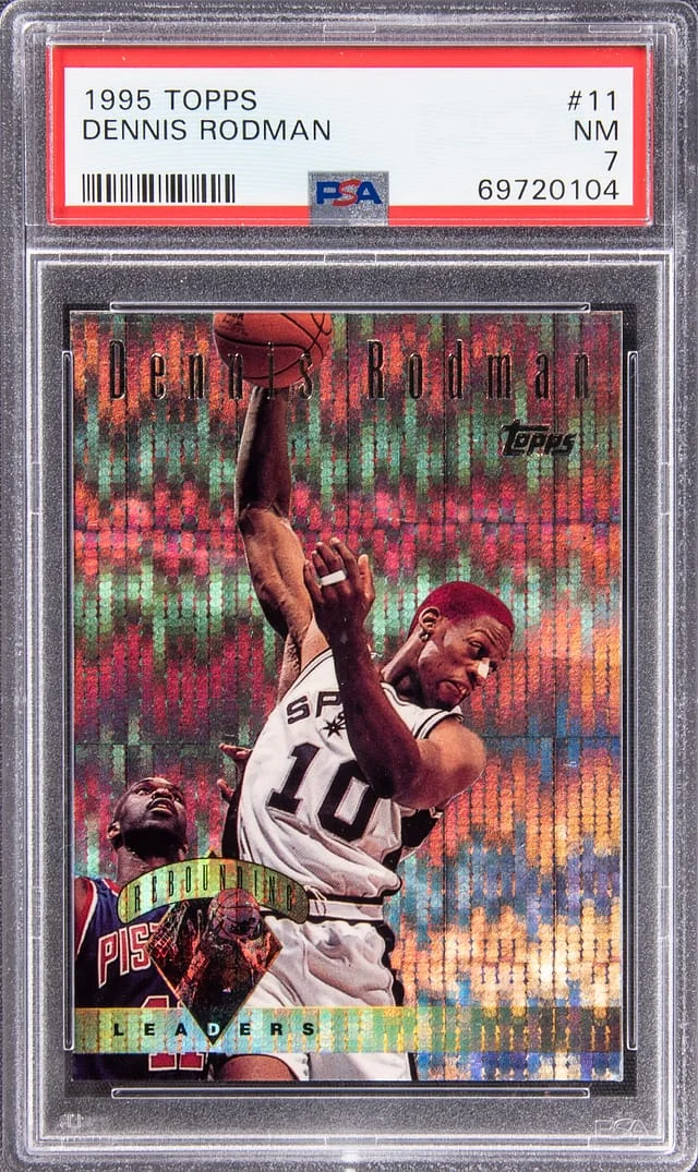 1995-96 Topps Dennis Rodman #11 card image