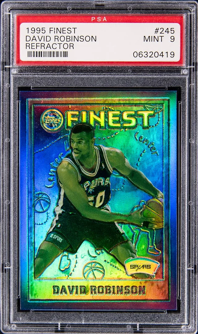 1995-96 Topps Finest David Robinson Refractor #245 card image