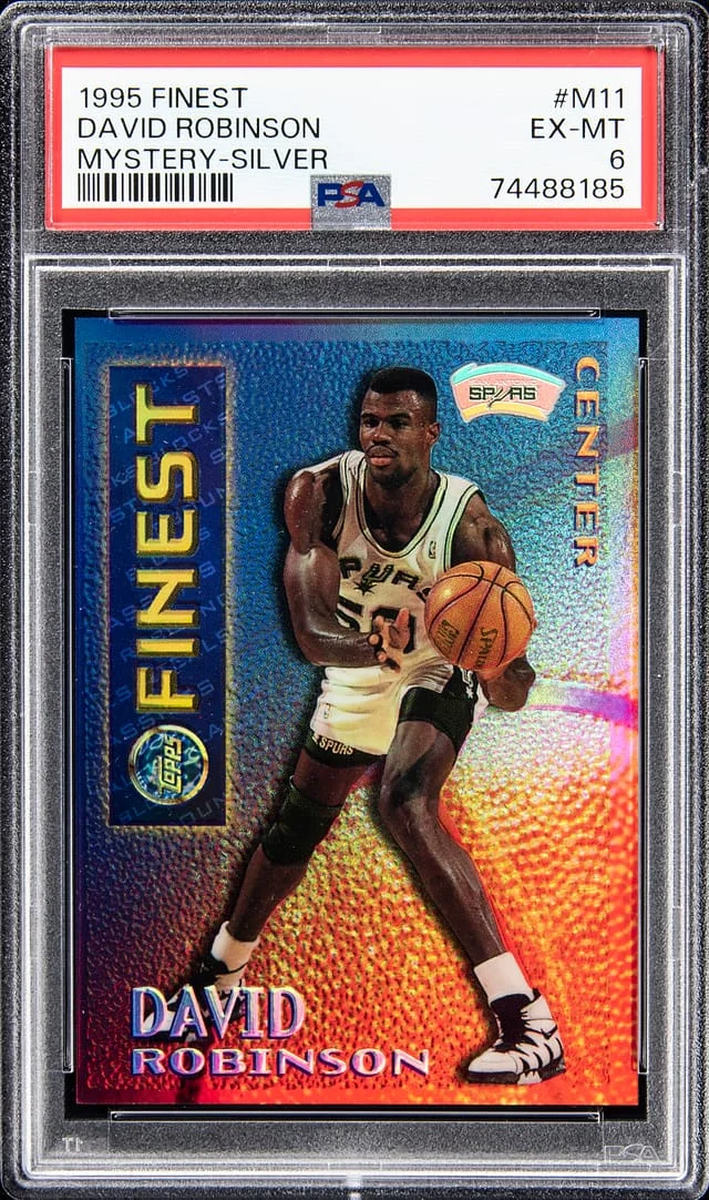 1995-96 Topps Finest David Robinson Mystery - Silver #M11 card image