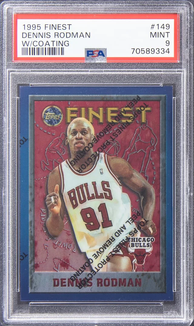 1995-96 Topps Finest Dennis Rodman #149 card image