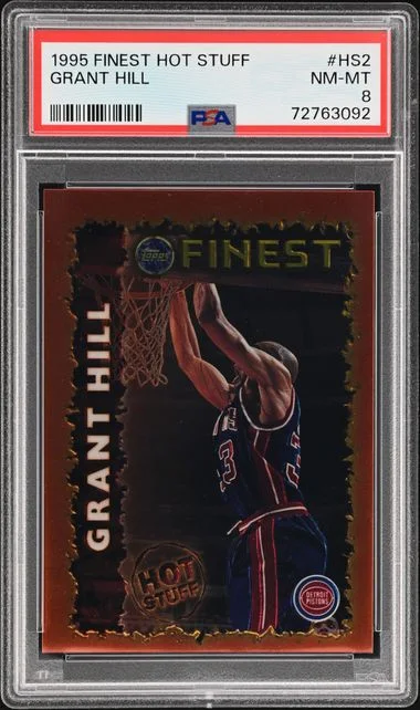 1995-96 Topps Finest Grant Hill Hot Stuff #HS2 card image