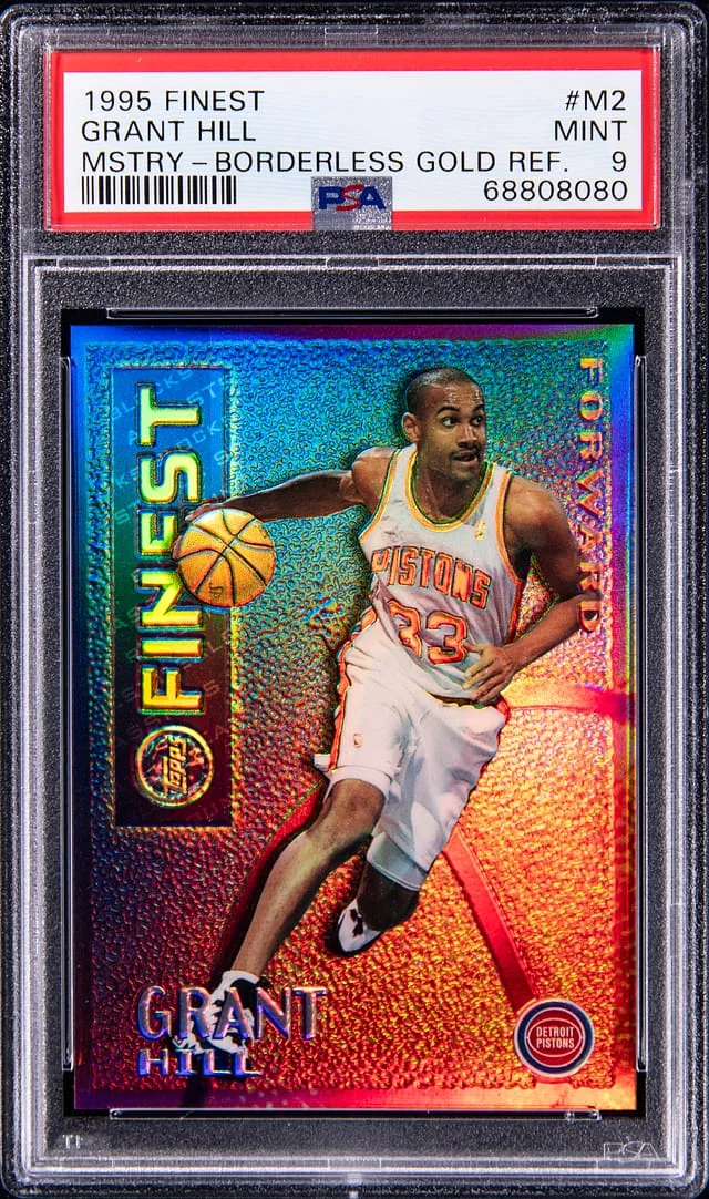 1995-96 Topps Finest Grant Hill Mystery Borderless Refractor #M2 card image