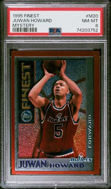 1995-96 Topps Finest Juwan Howard Mystery #M20 card image