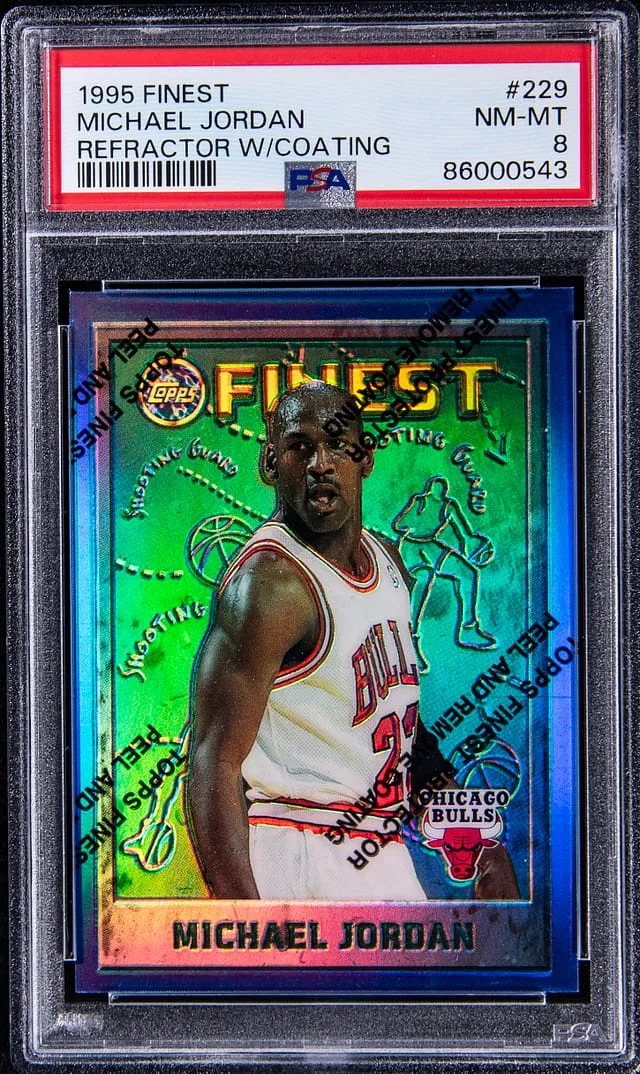 1995-96 Topps Finest Michael Jordan W/Coating #229 card image