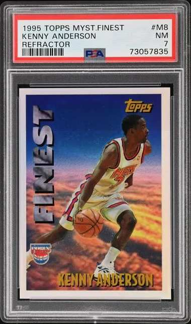 1995-96 Topps Kenny Anderson Mystery Finest Refractor #M8 card image