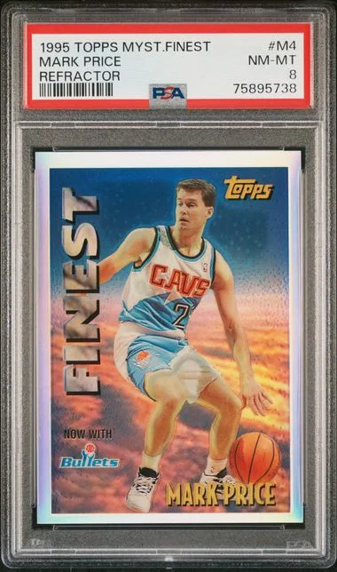 1995-96 Topps Mark Price Mystery Finest Refractor #M4 card image