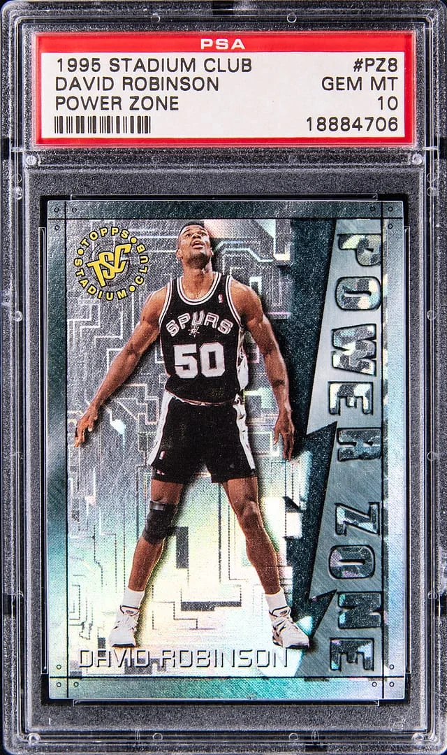 1995-96 Topps Stadium Club David Robinson Power Zone #PZ8 card image