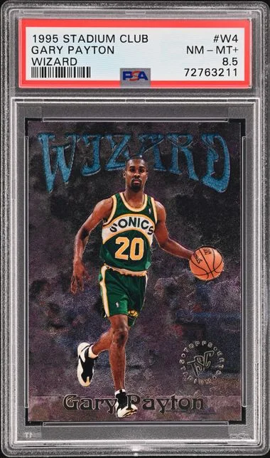 1995-96 Topps Stadium Club Gary Payton Wizard #W4 card image