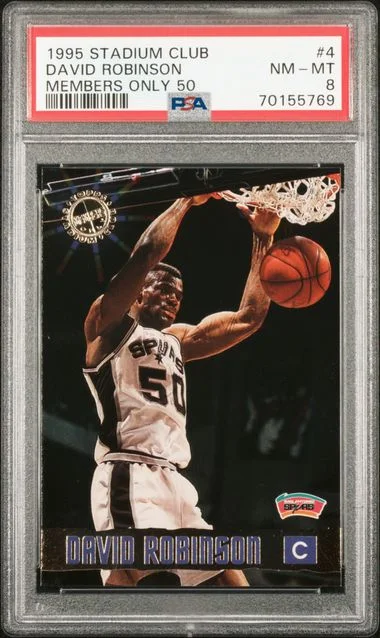 1995-96 Topps Stadium Club Members Only David Robinson 50 #4 card image