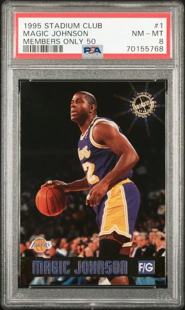 1995-96 Topps Stadium Club Members Only Magic Johnson 50 #1 card image