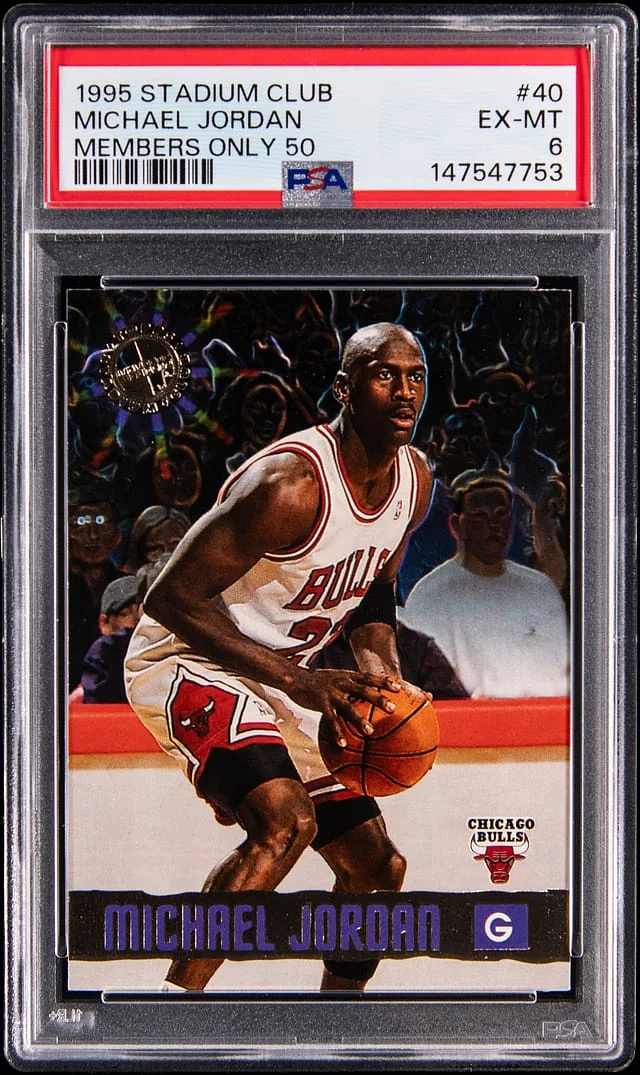 1995-96 Topps Stadium Club Members Only Michael Jordan 50 #40 card image