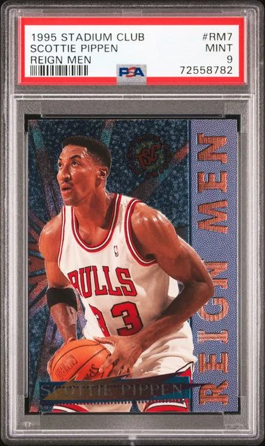 1995-96 Topps Stadium Club Scottie Pippen Reign Men #RM7 card image