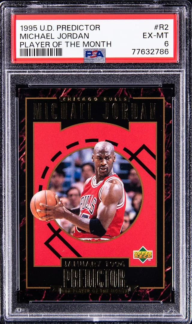 1995-96 UD Predictor Player of the Month Michael Jordan #R2 card image