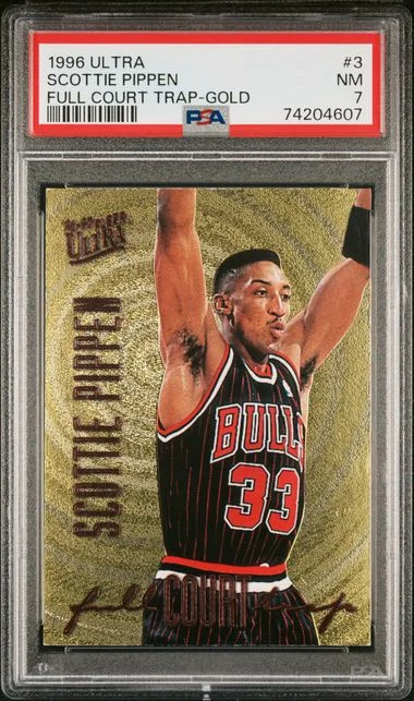 1995-96 Ultra Scottie Pippen Full Court Trap Gold #3 card image