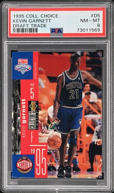 1995-96 Upper Deck Collector's Choice Kevin Garnett Draft Trade #D5 card image