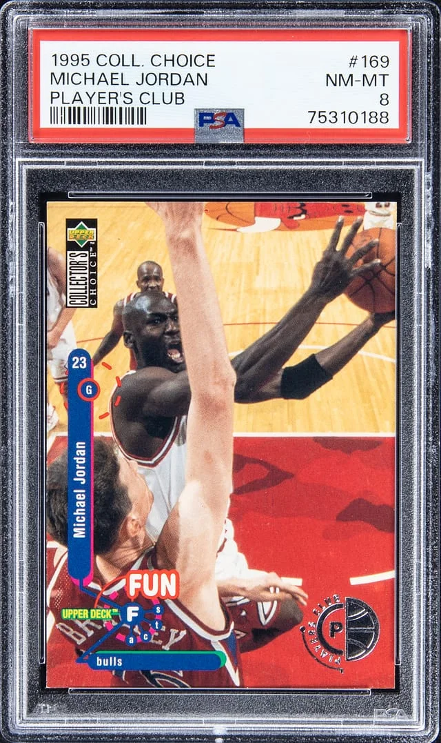 1995-96 Upper Deck Collector's Choice Michael Jordan Player's Club #169 card image