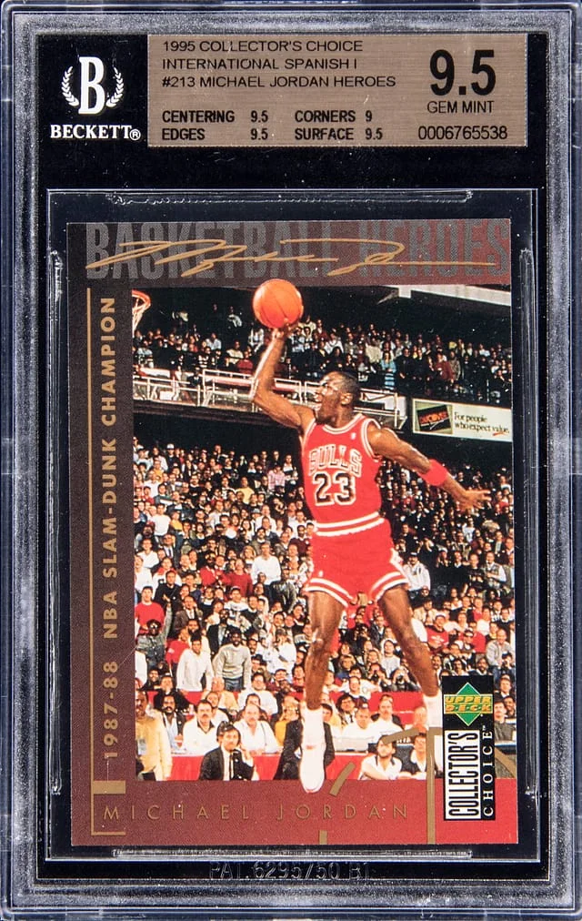 1995-96 Upper Deck Collector's Choice Michael Jordan #213 card image