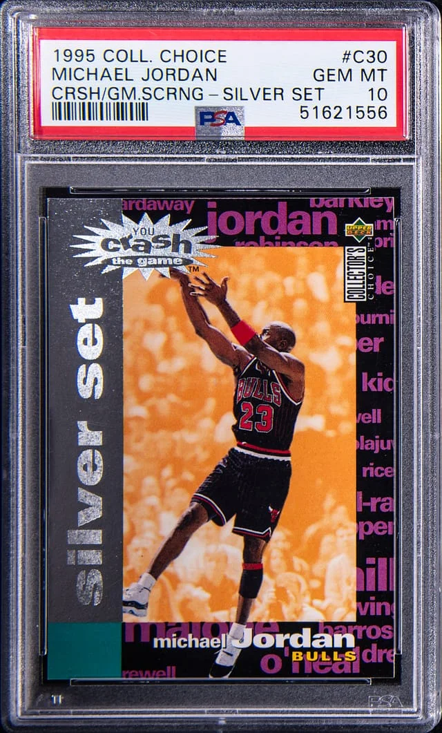 1995-96 Upper Deck Collector's Choice Michael Jordan Crash The Game Scoring Silver Set #C30 card image