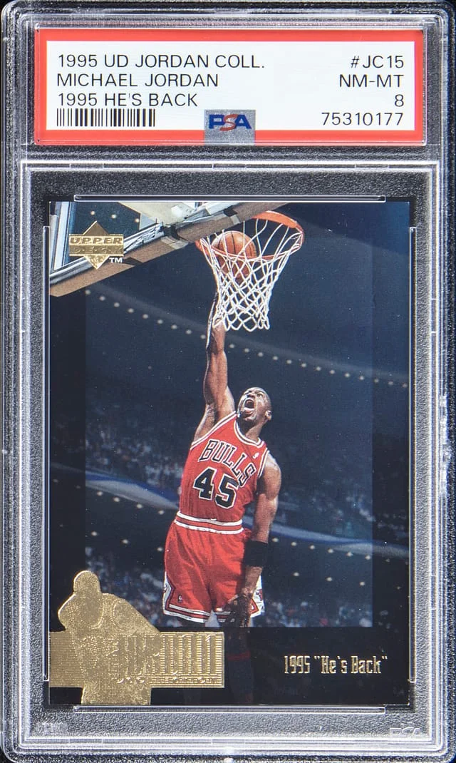 1995-96 Upper Deck Collector's Choice Michael Jordan 1995 He's Back #JC15 card image