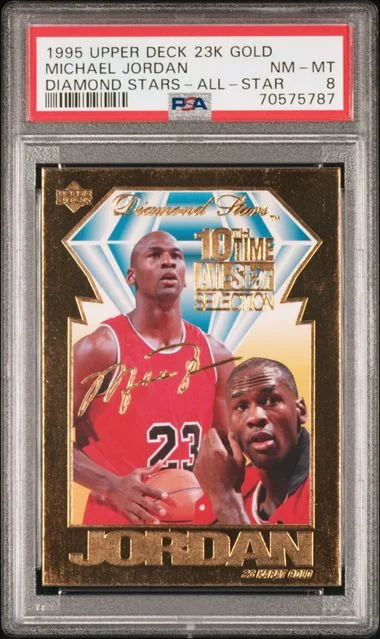 1995-96 Upper Deck Gold Diamond Stars All-Star Michael Jordan #23K card image