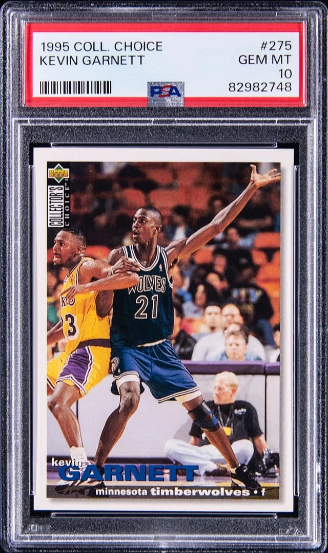 1995-96 Upper Deck Kevin Garnett Collector Choice #275 card image