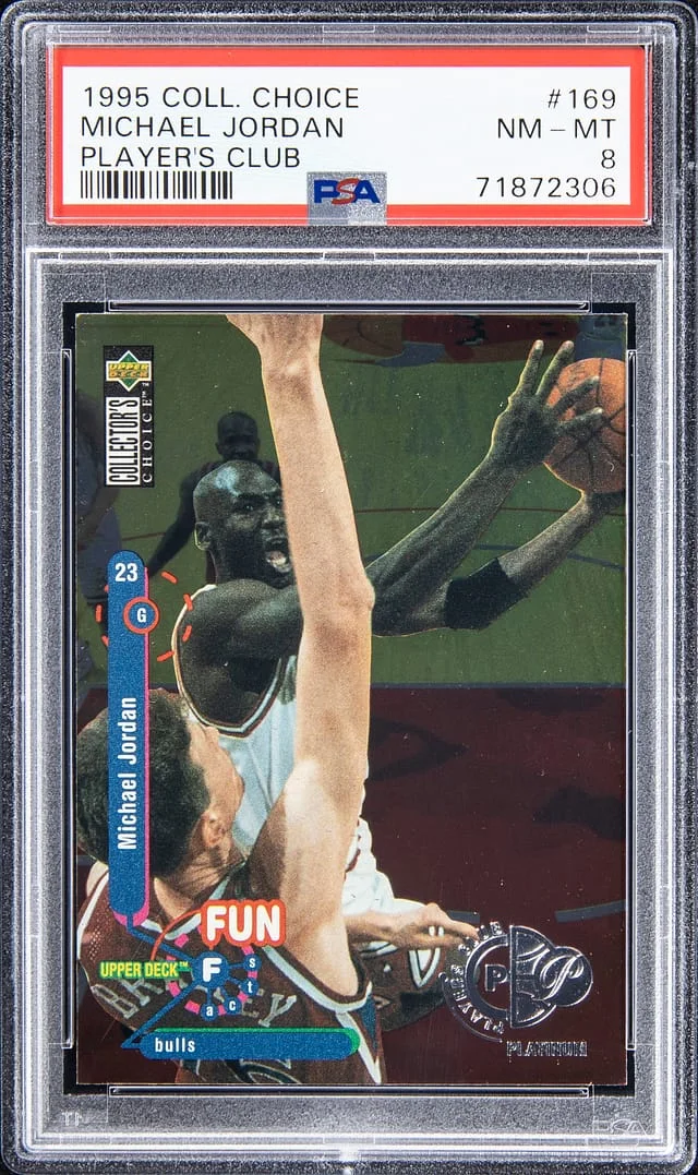 1995-96 Upper Deck Michael Jordan Collectors Choice Players Club #169 card image