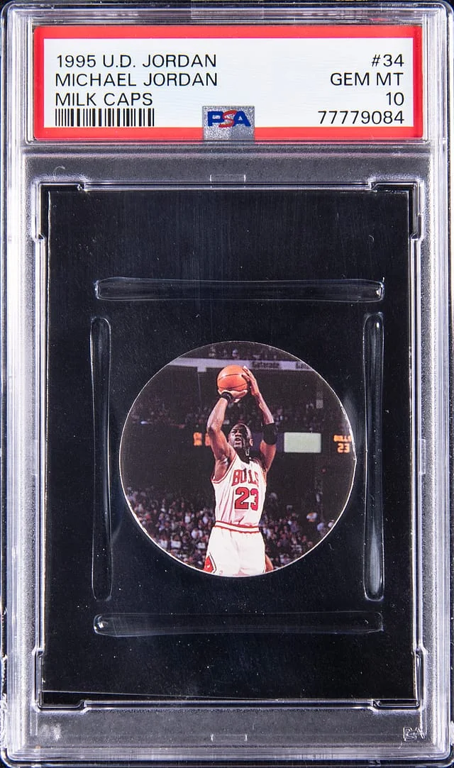 1995-96 Upper Deck Michael Jordan Jordan Milk Caps #34 card image