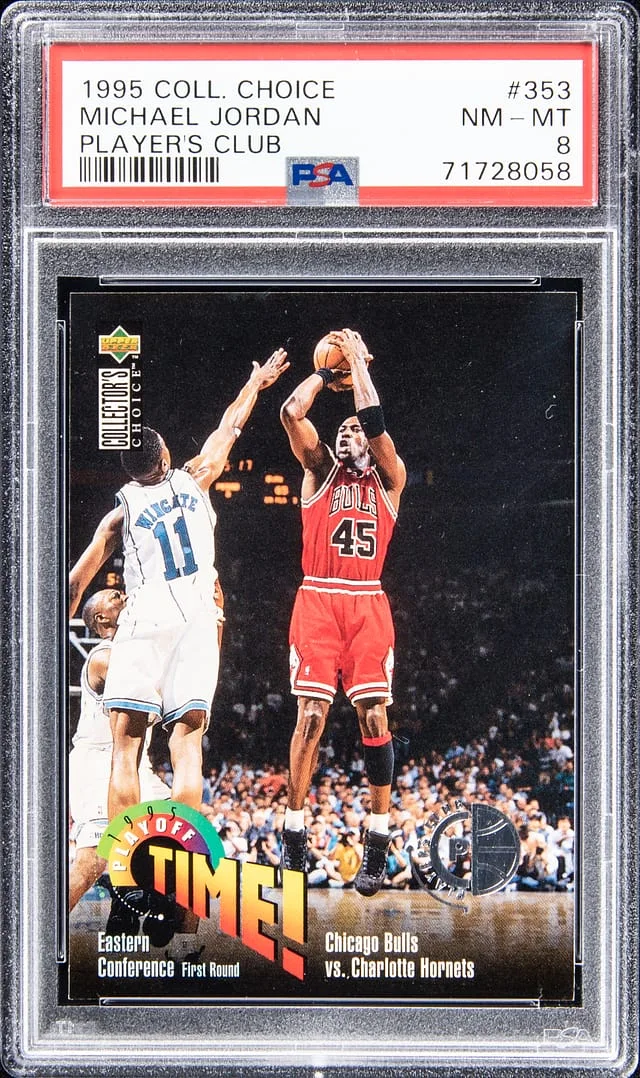 1995-96 Upper Deck Michael Jordan Collectors Choice Players Club #353 card image