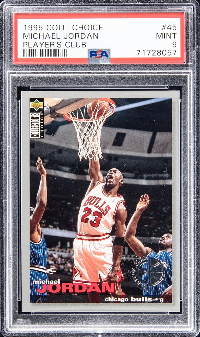 1995-96 Upper Deck Michael Jordan Collectors Choice Players Club #45 card image