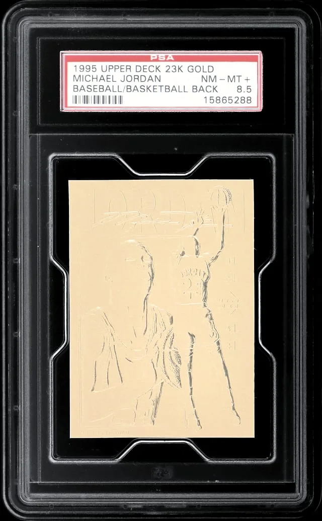 1995-96 Upper Deck Michael Jordan (Baseball/Basketball Back) 23K Gold #NNO card image