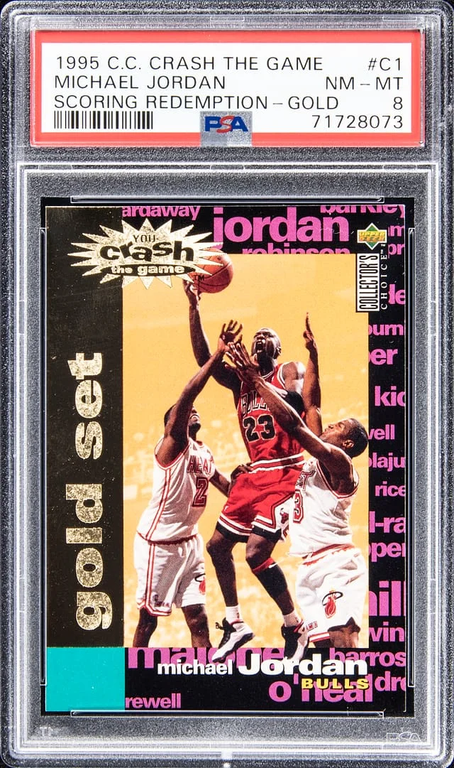 1995-96 Upper Deck Michael Jordan Collectors Choice Crash the Game Gold #C1 card image