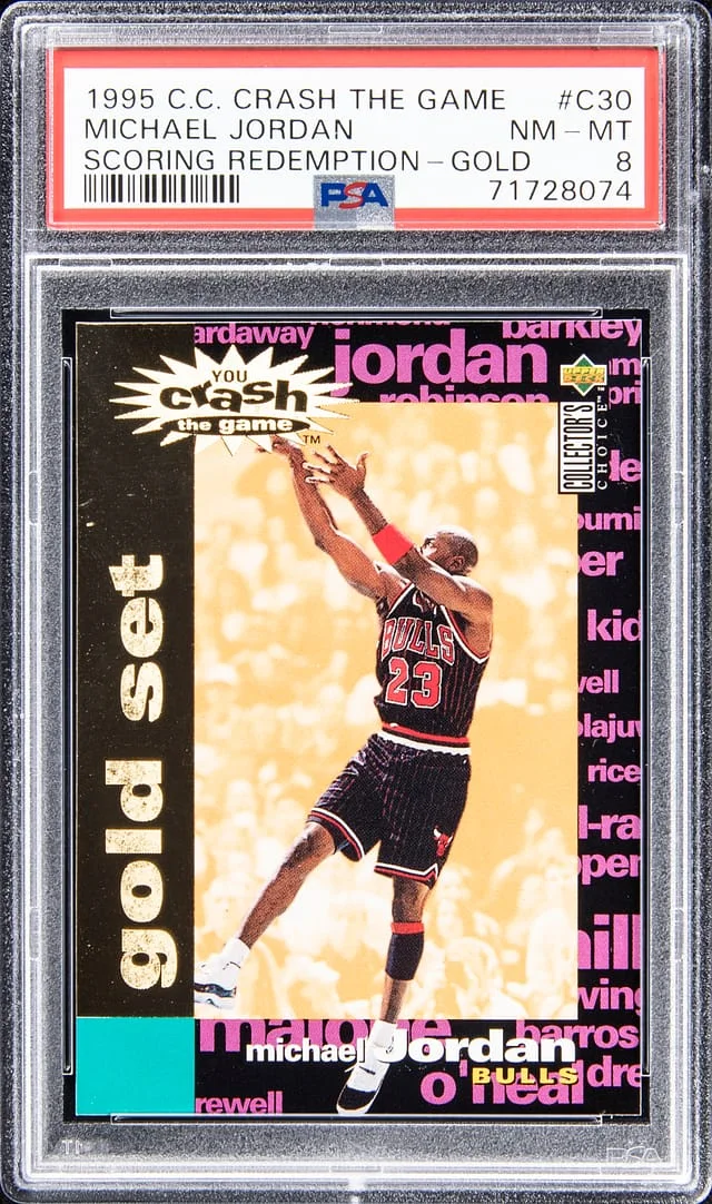 1995-96 Upper Deck Michael Jordan Collectors Choice Crash the Game Scoring Redemption Gold #C30 card image