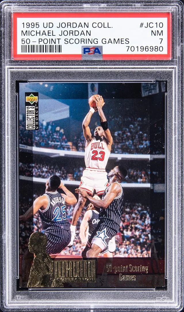 1995-96 Upper Deck Michael Jordan Jordan Collection 50-Point Scoring Games #JC10 card image