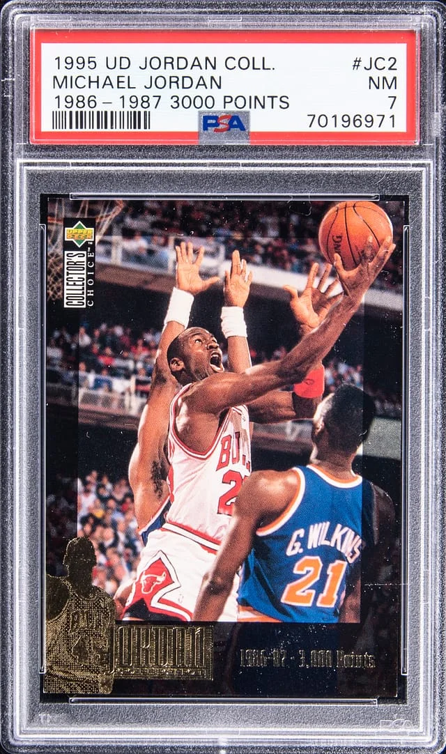 1995-96 Upper Deck Michael Jordan Jordan Collection 1986-1987 3000 Points #JC2 card image