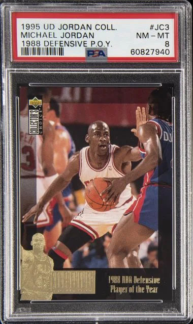 1995-96 Upper Deck Michael Jordan Jordan Collection 1988 Defensive Player of the Year #JC3 card image