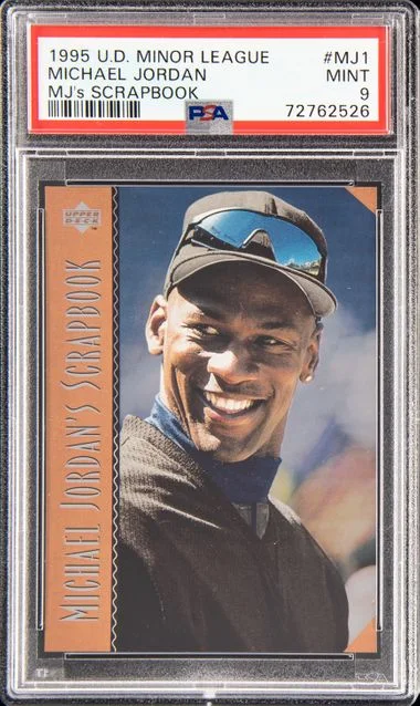 1995-96 Upper Deck Michael Jordan Minor League Mj's Scrapbook #Mj1 card image