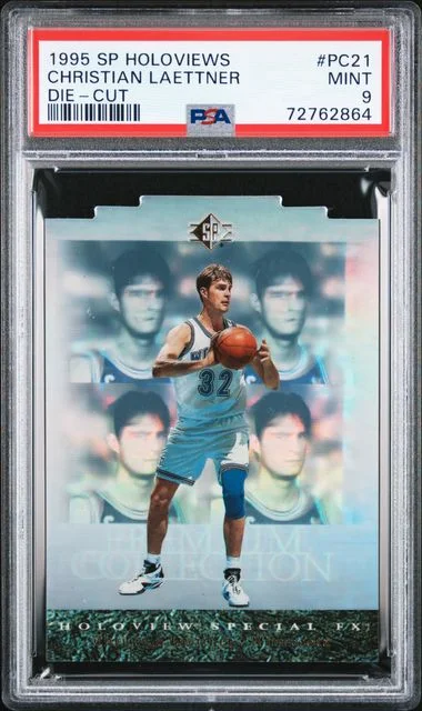 1995-96 Upper Deck SP Christian Laettner Holoviews Die-Cut #PC21 card image