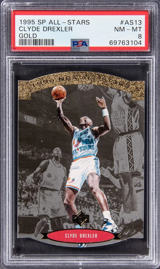 1995-96 Upper Deck SP Clyde Drexler All-Stars Gold #AS13 card image
