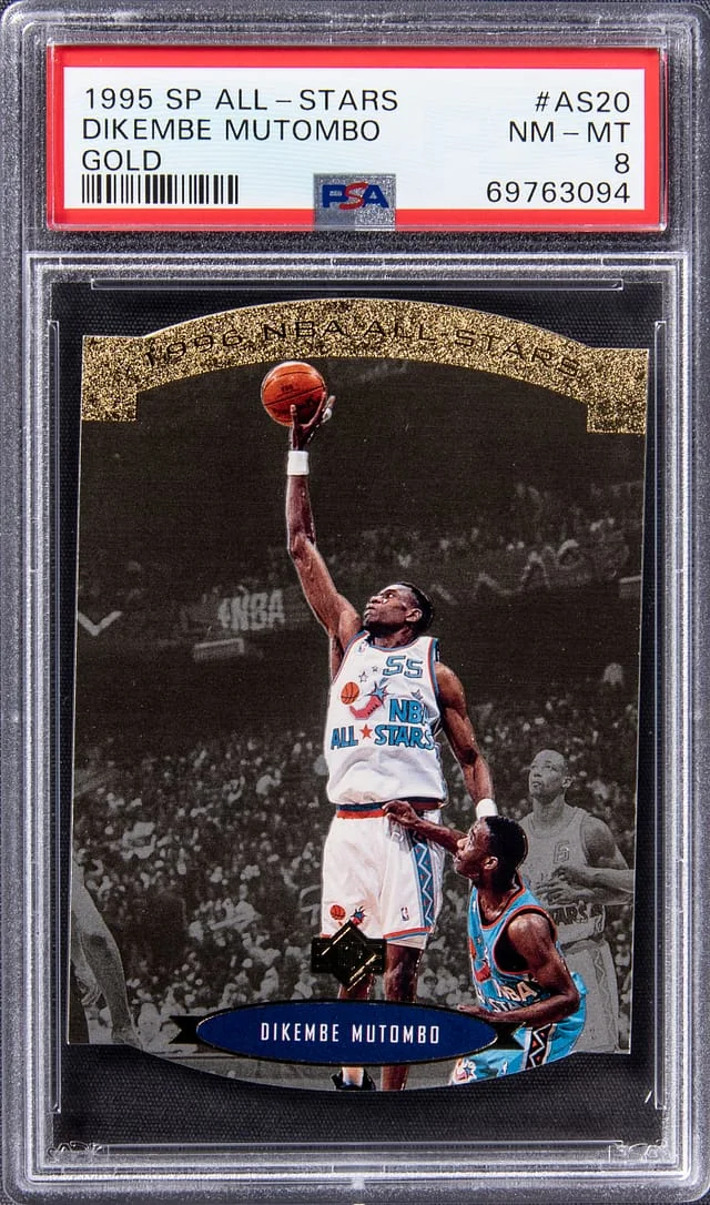 1995-96 Upper Deck SP Dikembe Mutombo All-Stars Gold #AS20 card image