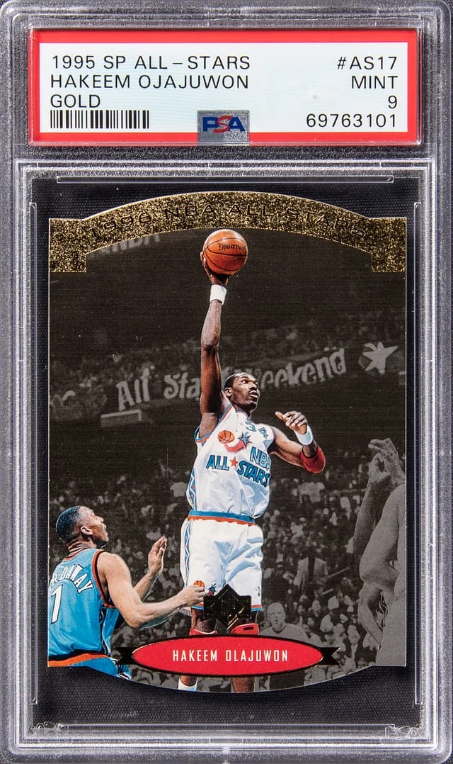 1995-96 Upper Deck SP Hakeem Olajuwon All-Stars Gold #AS17 card image