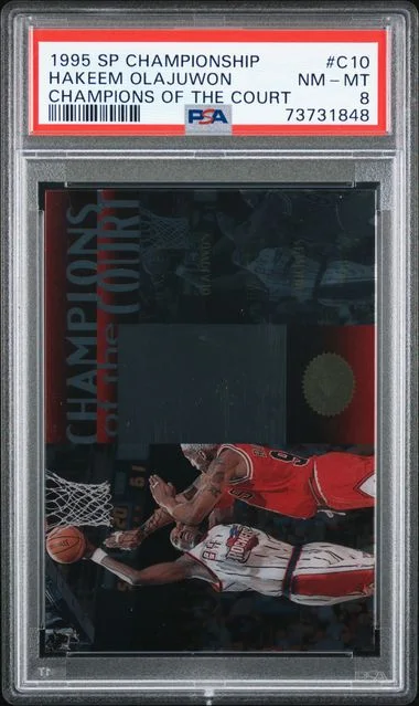 1995-96 Upper Deck SP Hakeem Olajuwon Championship Champions Of The Court #C10 card image