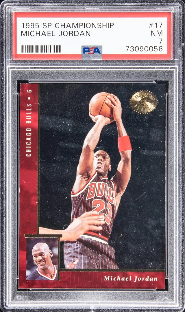 1995-96 Upper Deck SP Michael Jordan Championship #17 card image