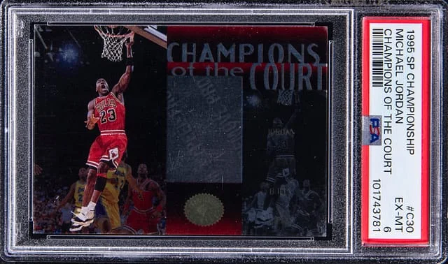 1995-96 Upper Deck SP Michael Jordan Championship Champions of the Court #C30 card image