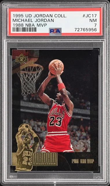 1995-96 Upper Deck SP Michael Jordan Jordan Collection 1988 NBA MVP #JC17 card image