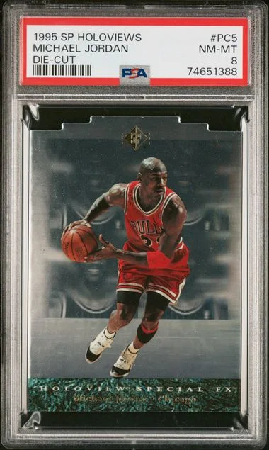 1995-96 Upper Deck SP Michael Jordan Holoview Die-Cut #PC5 card image