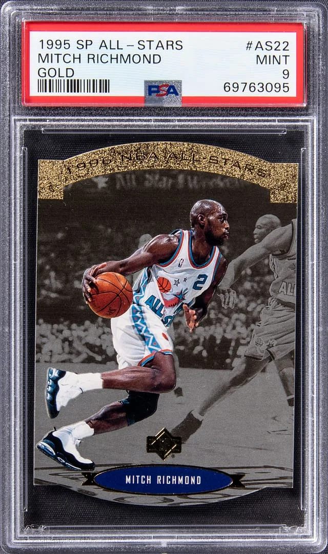 1995-96 Upper Deck SP Mitch Richmond All-Stars Gold #AS22 card image