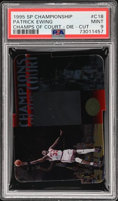 1995-96 Upper Deck SP Patrick Ewing Championship Champions Of The Court Die-Cut #C18 card image