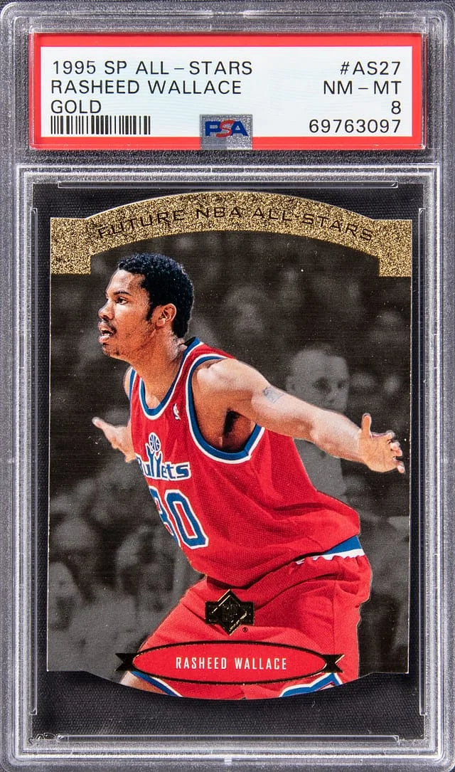 1995-96 Upper Deck SP Rasheed Wallace All-Stars Gold #AS27 card image