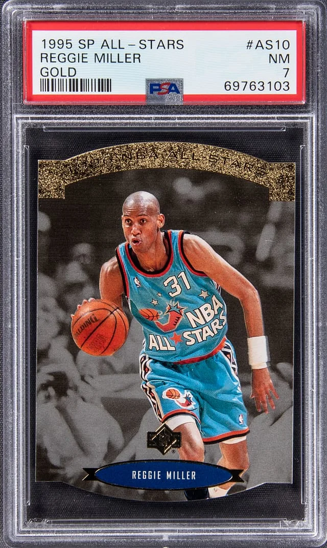 1995-96 Upper Deck SP Reggie Miller All-Stars Gold #AS10 card image