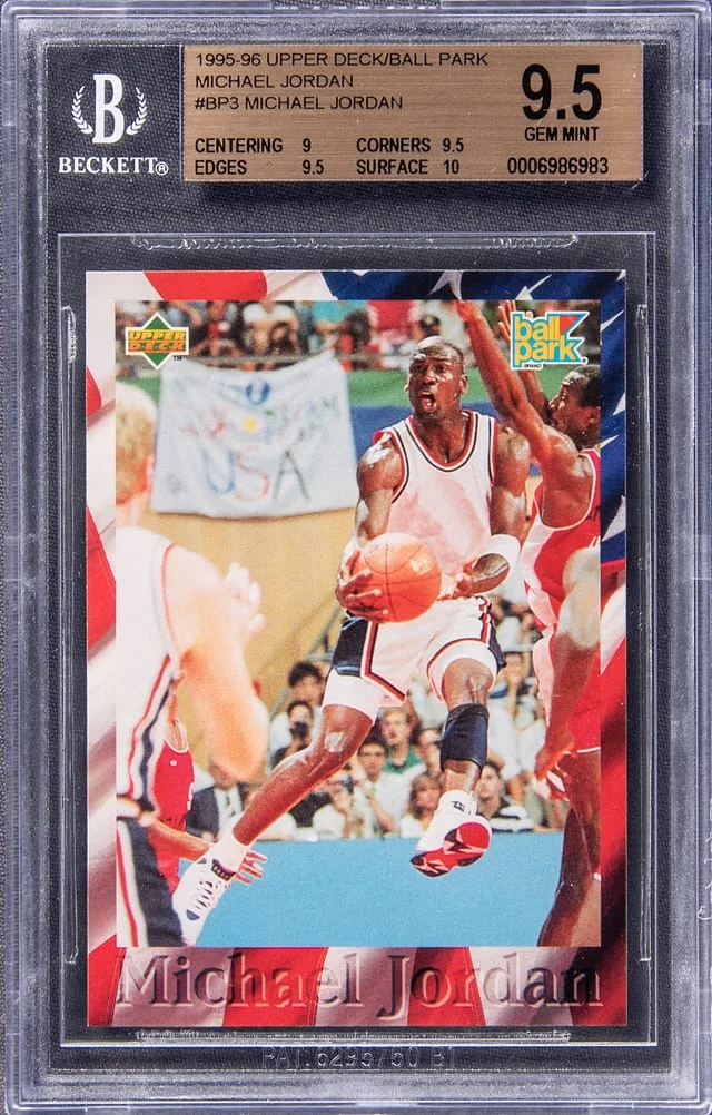 1995-96 Upper Deck/Ball Park Michael Jordan Michael Jordan #BP3 card image